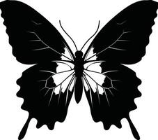 A cute colorful butterfly icon set vector