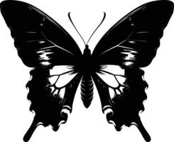Butterfly Silhouette icon set illustration vector