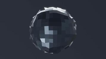 Abstract 3d shape motion background, seamless loop, 3d rendering video