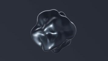 Abstract 3d shape motion background, seamless loop, 3d rendering video