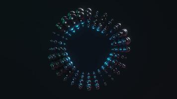 Abstract 3d shape motion background, seamless loop, 3d rendering video
