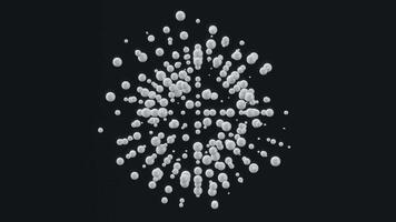 Abstract 3d shape motion background, seamless loop, 3d rendering video