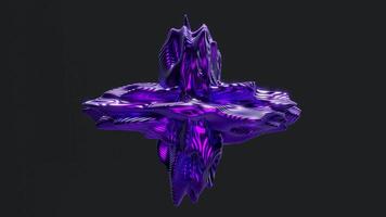 abstrato 3d forma movimento fundo, desatado laço, 3d Renderização video