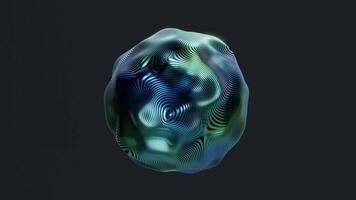 Abstract 3d shape motion background, seamless loop, 3d rendering video