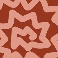 Pattern with pink lines on a brown background vector
