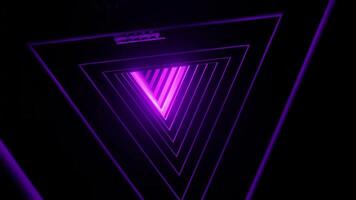 Spinning triangle geometric loop animation video