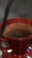 Close up of Manual Brew with V60 filter video
