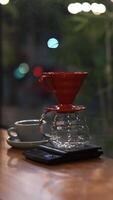 Making coffee with V60 filter video