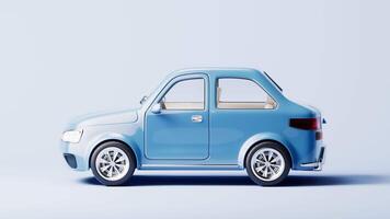 Realistic 3D style automobile car, 3d rendering. video