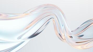 fließend Kurve Linien Hintergrund, 3d Wiedergabe. video