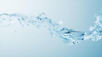 Flowing water liquid background, 3d rendering. video
