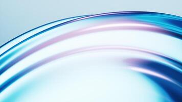 Flowing curve lines background, 3d rendering. video