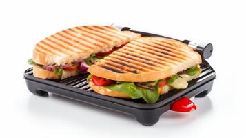 Minimalist Panini Press Illustration on a white background photo