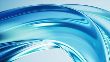 Flowing curve lines background, 3d rendering. video