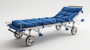 Hospital Stretchers Prepared for Patient Transport in Healthcare Facility During Afternoon Shift. photo