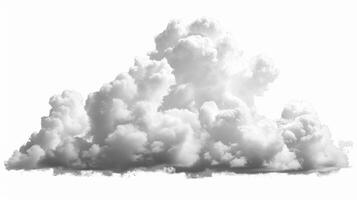 Fluffy White Clouds Forming a Soft Layer Against a Bright Blue Sky During Midday. photo