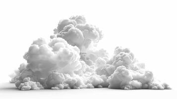 Beautiful White Clouds Forming Soft Shapes Against A Bright Background During Daylight. photo