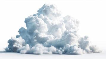 Billowing White Clouds Gather Over Open Sky During Daytime in a Serene Atmosphere. photo