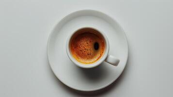 Delightful Morning Ritual of Sipping Espresso Within Cozy Home Setting photo