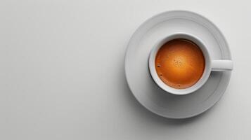 Morning Coffee Ritual in a Minimalist Kitchen With Natural Light Streaming In photo