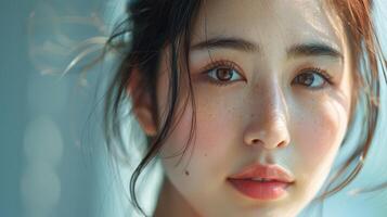 Natural Beauty Captured in Soft Natural Light With Gentle Expressions at Dawn photo