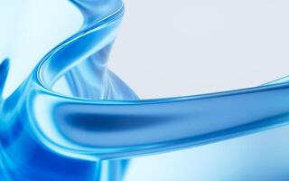 Flowing curve lines background, 3d rendering. photo