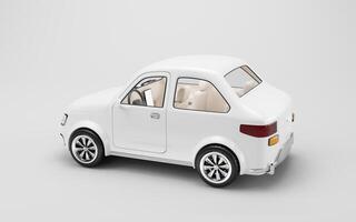 Realistic 3D style automobile car, 3d rendering. photo