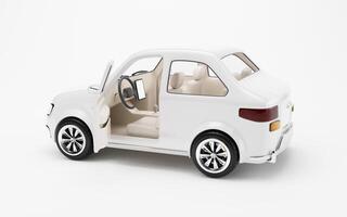 Realistic 3D style automobile car, 3d rendering. photo
