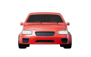 Realistic 3D style automobile car, 3d rendering. photo