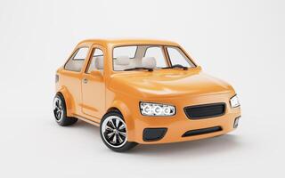 Realistic 3D style automobile car, 3d rendering. photo
