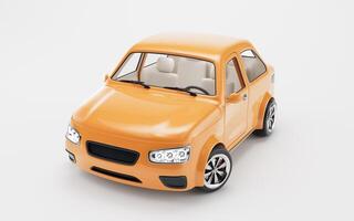 Realistic 3D style automobile car, 3d rendering. photo