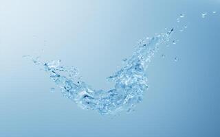 Flowing water liquid background, 3d rendering. photo