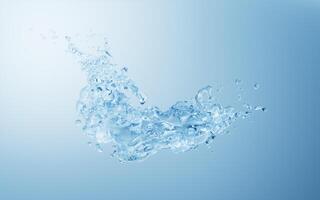 Flowing water liquid background, 3d rendering. photo