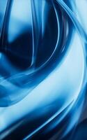 Dark transparent glass curves background, 3d rendering. photo