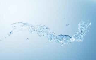 Flowing water liquid background, 3d rendering. photo