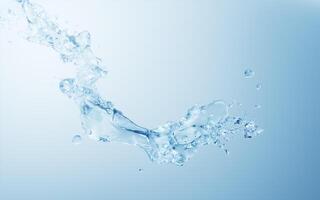 Flowing water liquid background, 3d rendering. photo