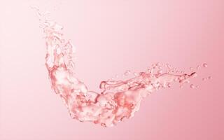 Flowing water liquid background, 3d rendering. photo