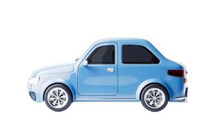 Realistic 3D style automobile car, 3d rendering. photo