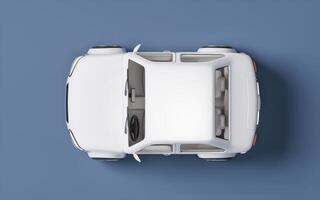 Realistic 3D style automobile car, 3d rendering. photo