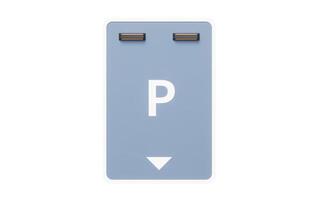 Empty parking space, a parking lot, 3d rendering. photo