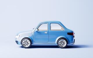 Realistic 3D style automobile car, 3d rendering. photo