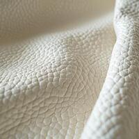 Elegant Textured White Leather Material for Upholstery Projects photo