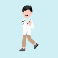 Little Boy Worker vector