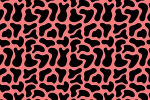 pink liquid abstract seamless pattern. fluid trendy pattern background. doodle chaotic stains, blobs, blots, worms, squiggly bold line, splashes illustration pattern for print wrapping, banner, card. vector