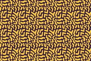 abstract geometric labyrinth seamless pattern on yellow background for print wrapping, banner, card. mosaic and maze pattern. Abstract lines texture. zigzag and triangle seamless pattern vector