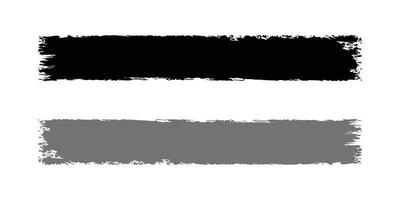 set of black and grey grunge effect on white background vector