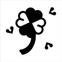 clover in flat design style vector