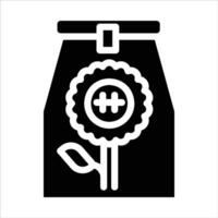 seed bag in flat design style vector