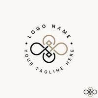 Logo design graphic concept creative abstract premium stock circle line art tile motif pattern luxury elegant. Related to textile vintage fancy vector
