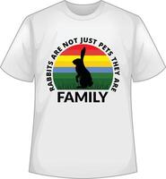 Rabbits are not just pets they are family vector